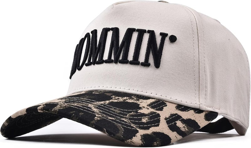 Abdkw Mommin Trucker Hat | Vintage Two-Tone Women's Baseball Cap,with Mommin Embroidery Ponytail Fit,Outdoor and Daily Use - Image 3